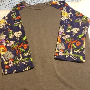 3/4 lengh skull T shirt